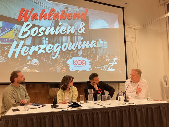 Wahlabend Bosnien & Herzegowina / ASH Forum/Neuner Podium
